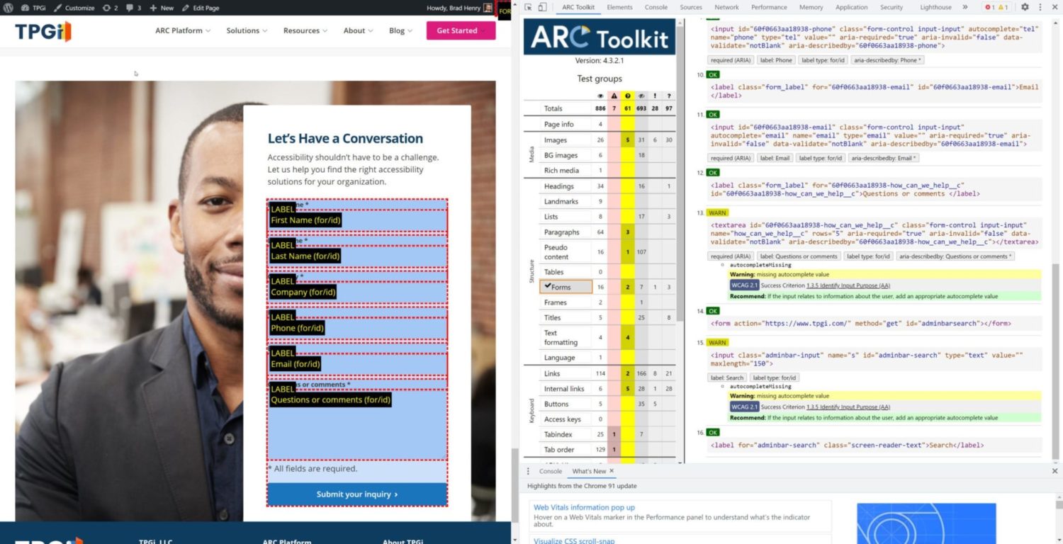 ARC Toolkit screenshot demonstrating how to drill down to specific component