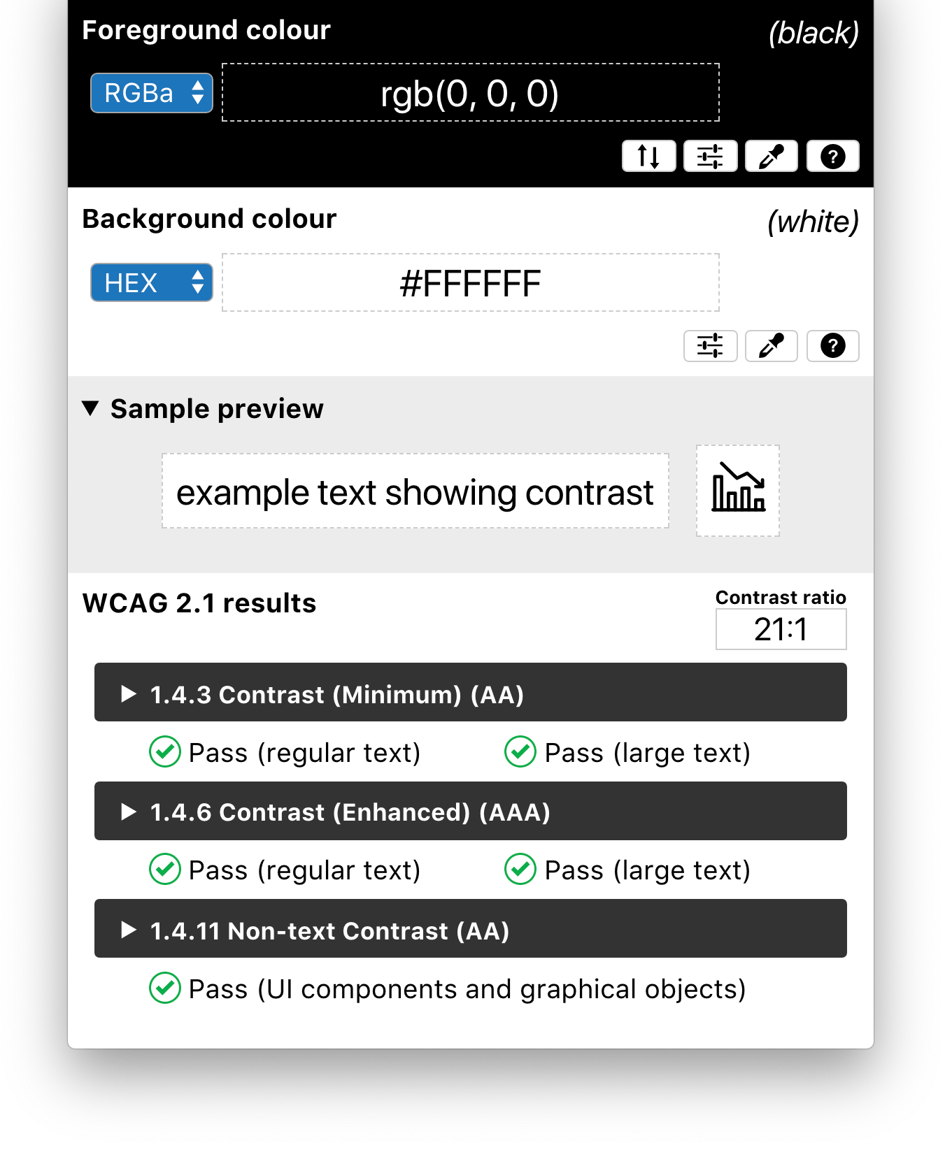 Color Contrast Checker - TPGi