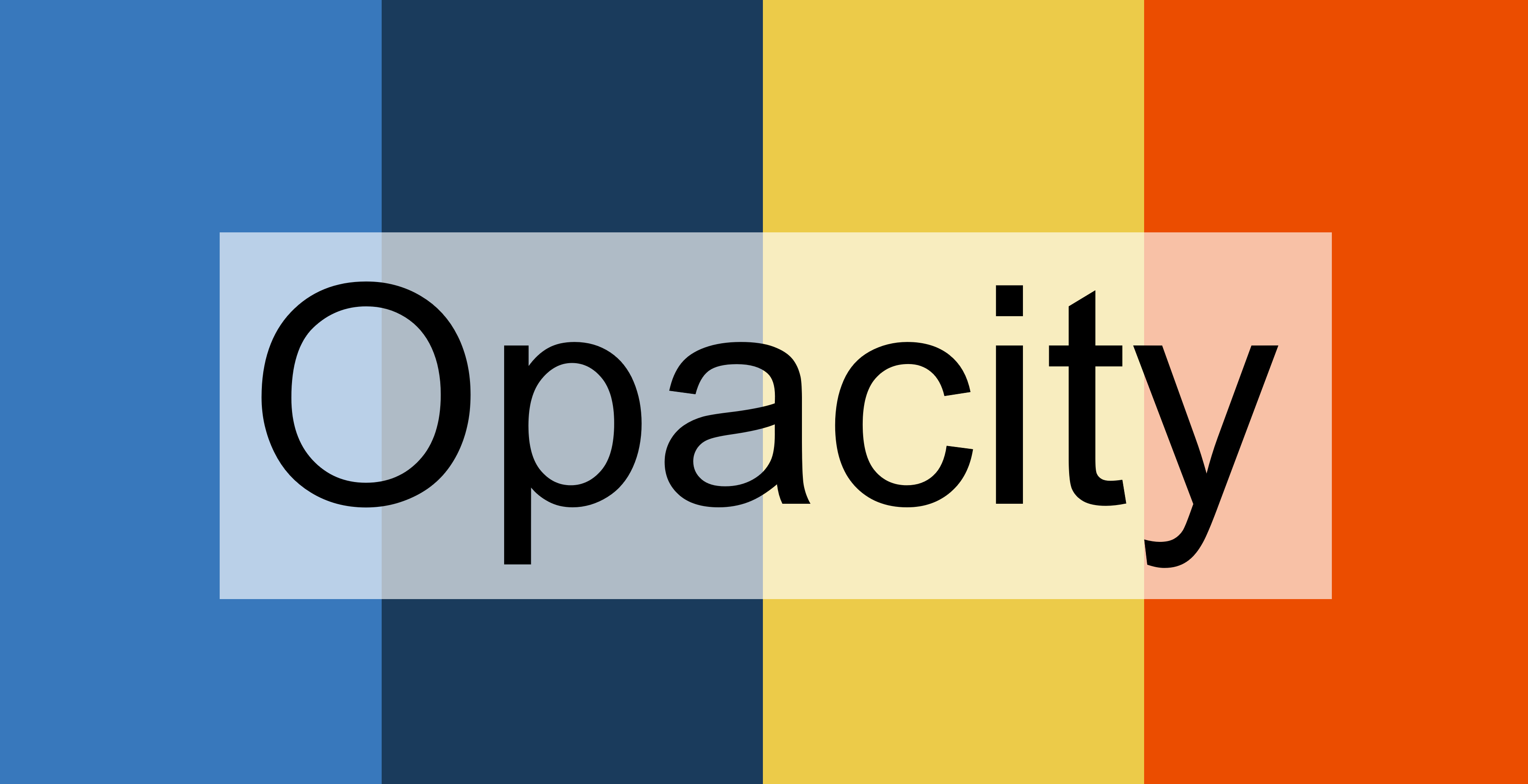 Understanding transparency and opacity 