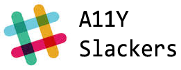 #a11y slackers - play on the slack multicolored hash symbol