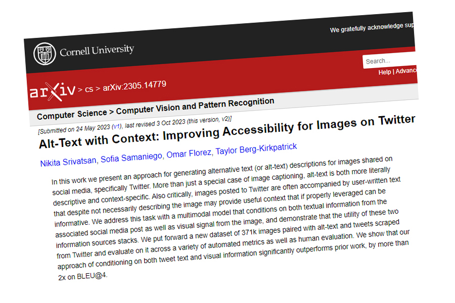 Screenshot of academic abstract