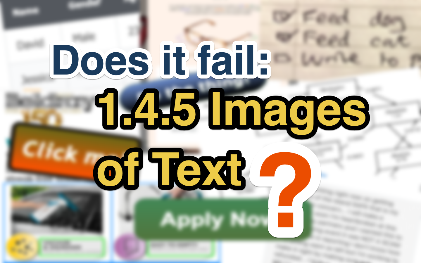 Does it fail 1.4.5 Images of Text?