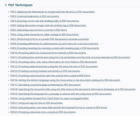 PDF Techniques