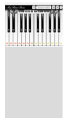 Piano keyboard, tiny