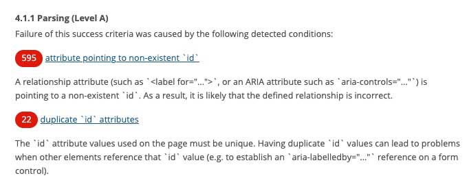remediation explanation for WCAG assertions
