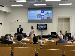 Another busy lecture theatre at Masaryk University, Brno as Day 2 gets underway. 